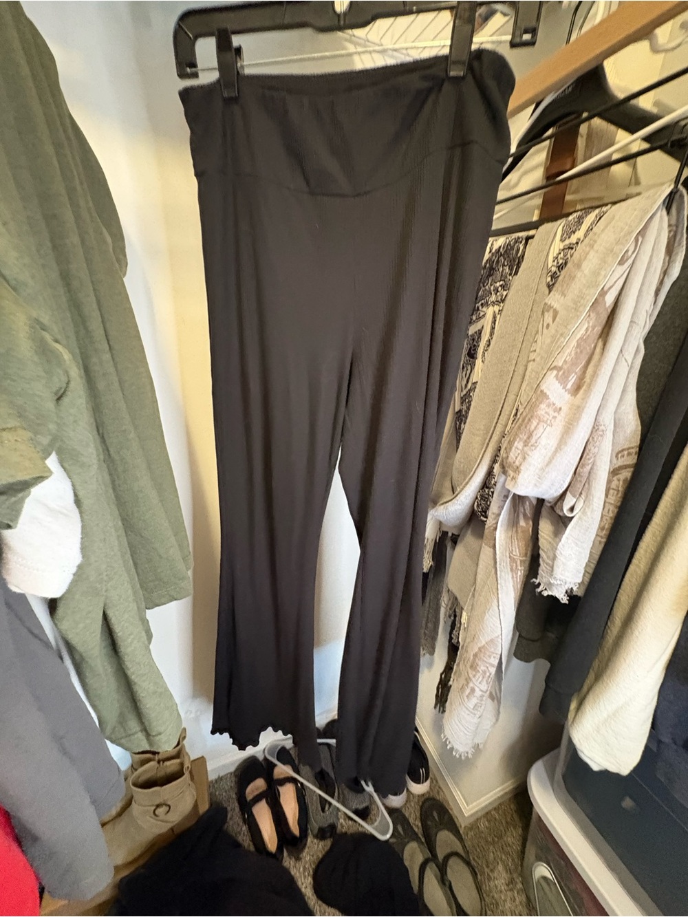 No Boundaries Black Wide-Leg Lounge Pants